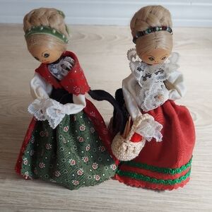 German Dolls in Traditional Dresses - 5"